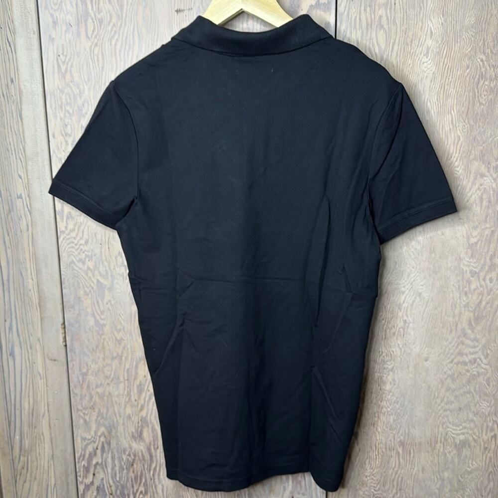 NWT Calvin Klein Jeans Black With Black Logo Polo Shirt Size X-Small - Picture 2 of 5